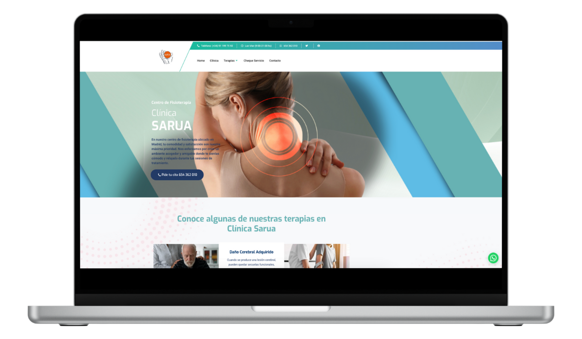 agencia de marketing fisioterapia clinica sarua madrid